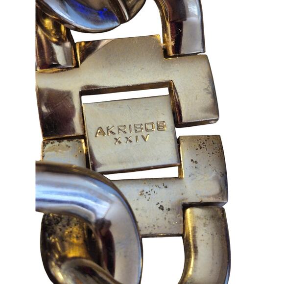 Akribox XXIV Ladies Watch Gold Tone Chain Link Bracelet BOHO Retro Classic Y2K - Picture 7 of 9